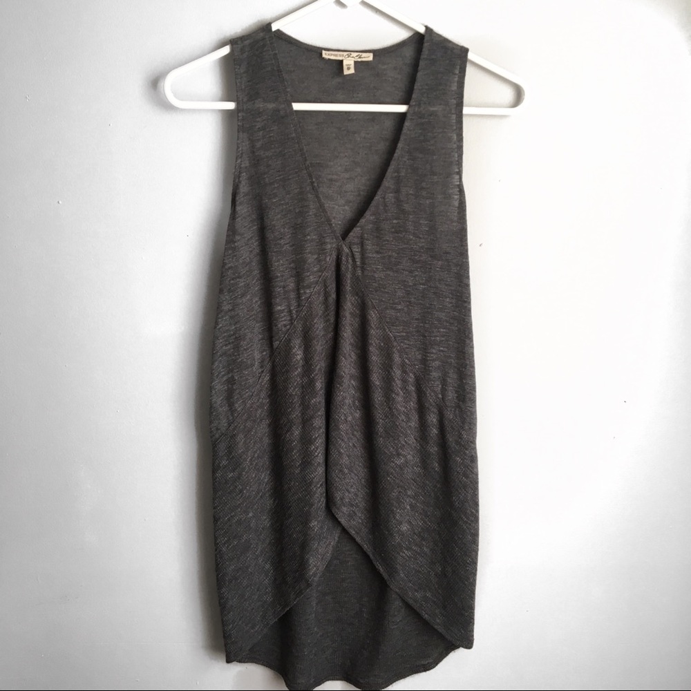 Grey A-Line Flowy Shirt